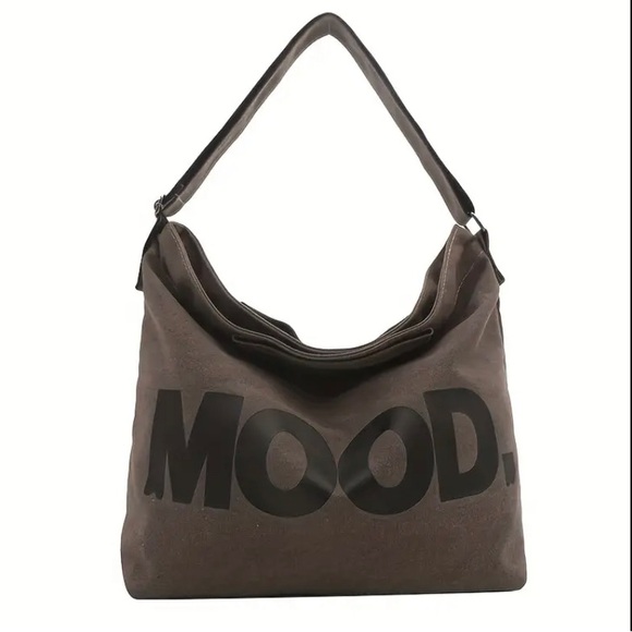 Canvas Spacious Multi-Layer Shoulder Handbag in Color Gray ๐ BEST IN BAGS HP ๐ - Picture 7 of 12